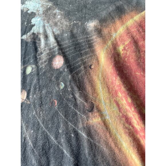 Vintage The Mountain Galaxy Print Faded Black Tie Dye XL Tshirt - Picture 3 of 7